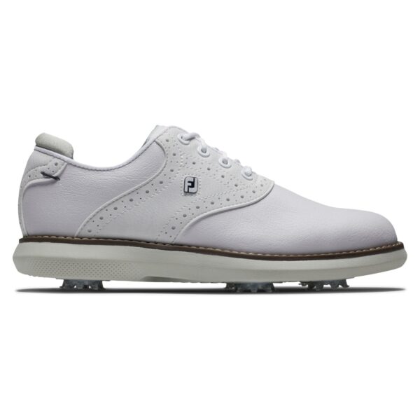 Footjoy Traditions Golfschuh Junior EU 32 1/2 weiß/schwarz/lime