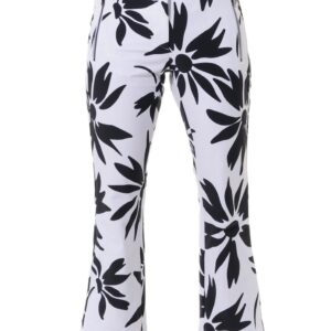 MDC DAISIES PRINT BOOT CUT CROPPED CHINOS Damen