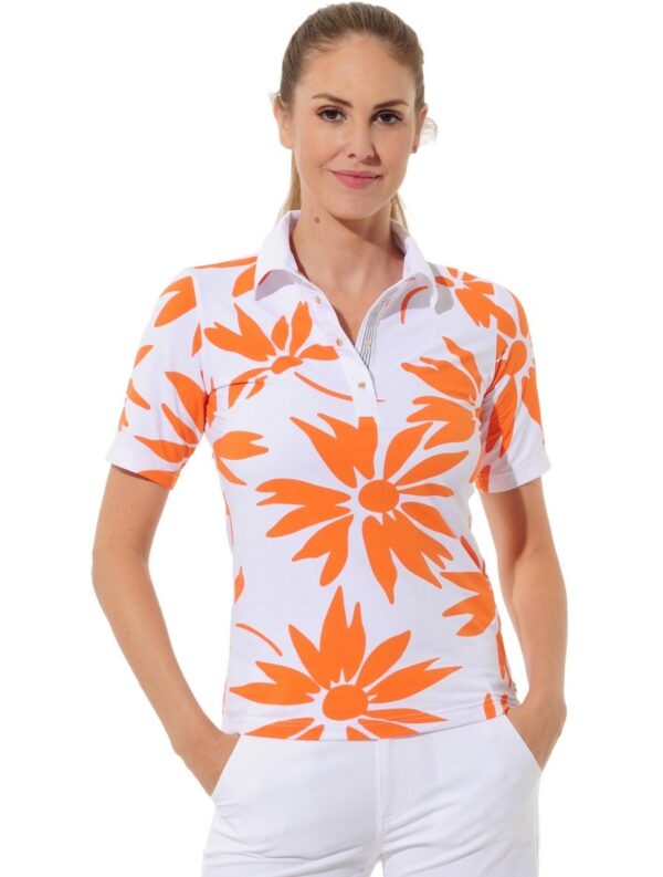 MDC Daisies Print Golf Poloshirt Damen