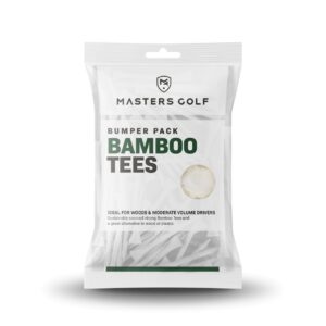 Masters Bamboo Holztees Vorteilspack 3 1/4" 83mm weiß