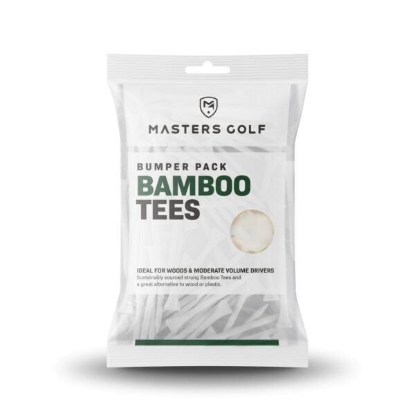 Masters Bamboo Holztees Vorteilspack 3 1/4" 83mm weiß