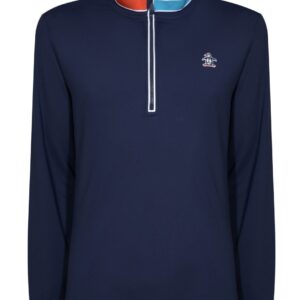 Original Penguin Long Sleeve Earl ¼ Zip Lightweight Pullover Herren