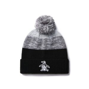 Original Penguin Rib Cuff Pom Beanie Unisex schwarz