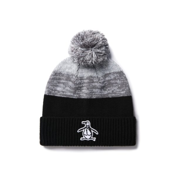 Original Penguin Rib Cuff Pom Beanie Unisex schwarz