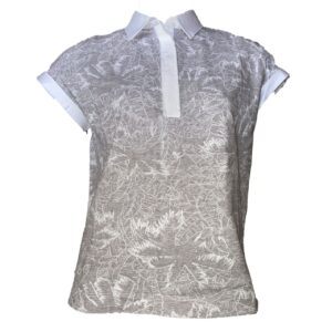 Spoon Printed Contrast Polo Damen