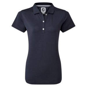 FootJoy Stretch Pique Solid Halbarm Polo navy