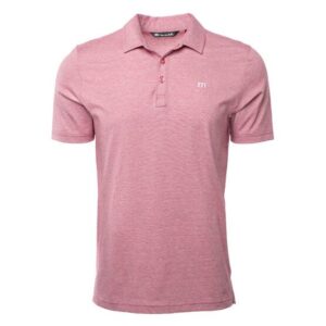 TravisMathew The Zinna Halbarm Polo rot