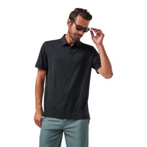 TravisMathew The Heater Halbarm Polo schwarz