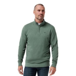 TravisMathew Cloud Quarter Zip 2.0 Sweatshirt oliv