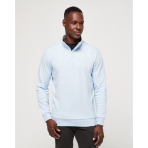 TravisMathew CLOUD QUARTER ZIP 2. Sweatshirt hellblau