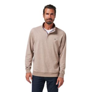 TravisMathew Cloud Quarter Zip 2.0 Sweatshirt beige