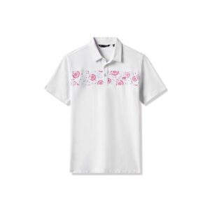 TravisMathew Good Flourish Halbarm Polo weiß