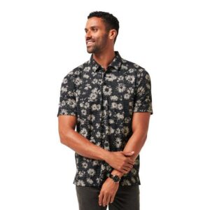 TravisMathew Shaded Grove Halbarm Polo schwarz