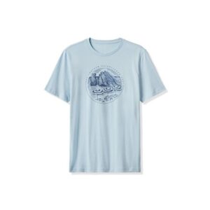 TravisMathew International Travel Halbarm T-Shirt hellblau