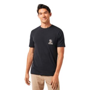 TravisMathew Lost Cave Pocket Halbarm T-Shirt schwarz