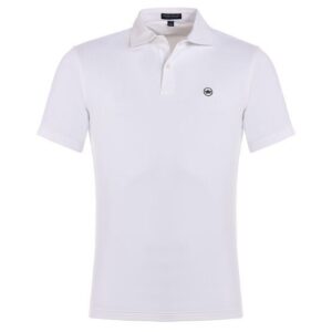 Peter Millar SOLID PERFORMANCE JERSEY Halbarm Polo weiß