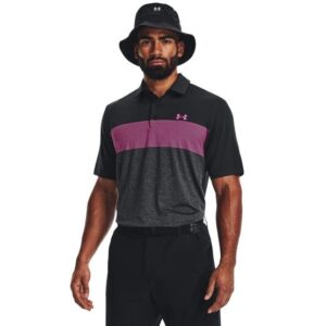 Under Armour Playoff 3.0 Low Round Stripe Halbarm Polo schwarz