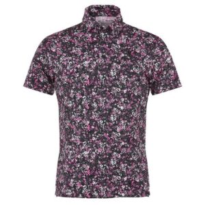 Under Armour Playoff 3.0 Floral Speckle Halbarm Polo schwarz