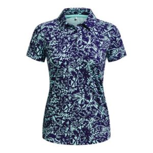 Under Armour Zinger Printed Halbarm Polo blau