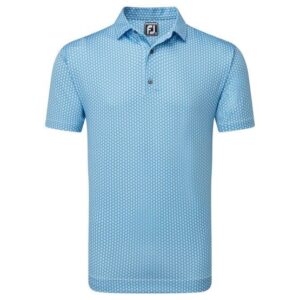 FootJoy Scallop Shell Halbarm Polo hellblau