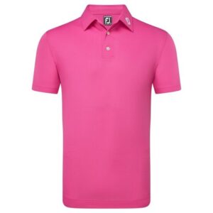 FootJoy Stretch Pique Solid Halbarm Polo pink