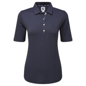 FootJoy Solid Halbarm Polo navy