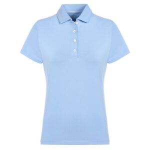 Peter Millar SHORT SLEEVE BUTTON Halbarm Polo hellblau