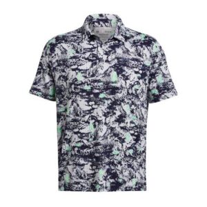 Under Armour Playoff 3.0 Pine Camo Halbarm Polo hellgrau