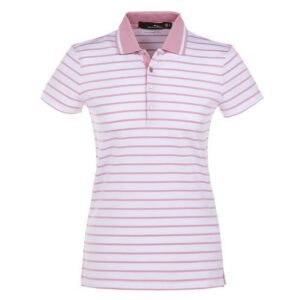 Polo Ralph Lauren RLX Basic Stripe Tour Halbarm rosa