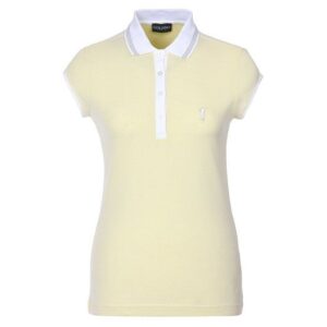 Golfino THE MERCEDES CAP SLEEVE Halbarm Polo gelb