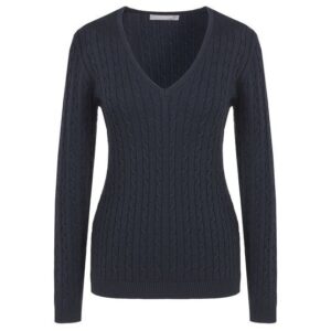 Valiente cable pullover Pullover Strick navy