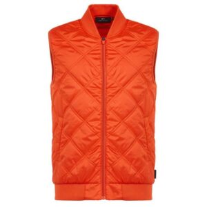 Daniel Springs quilted vest Thermo Weste orange