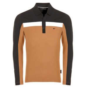 Daniel Springs Pique Thermo Polo Langarm camel