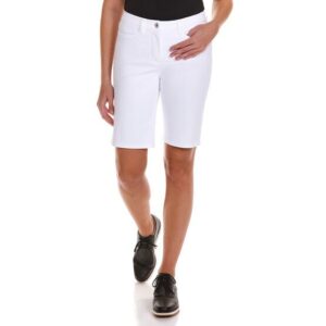 Valiente ROSE Nylon-Stretch Bermuda Hose weiß