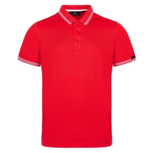 Daniel Springs Funktions Halbarm Polo rot