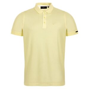 Daniel Springs 2-Tone Pique Halbarm Polo gelb