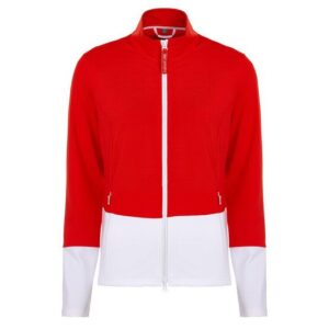 Valiente Colourblock Stretch Jacke rot