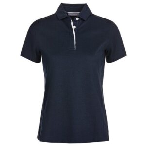 Valiente Rueckenfalte Halbarm Polo navy