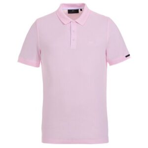 Daniel Springs 2-Tone Pique Halbarm Polo rosa