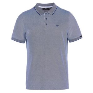 Daniel Springs 2-Tone Pique Halbarm Polo dunkelblau