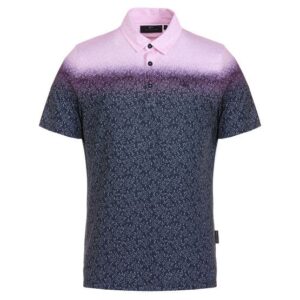 Daniel Springs Gradient Druck Funktions Halbarm Polo beere