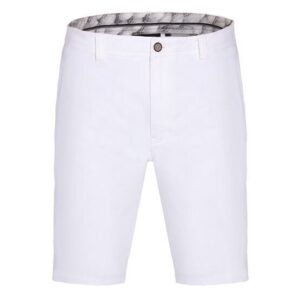 Daniel Springs REMO Nylon-Stretch Bermuda Hose weiß