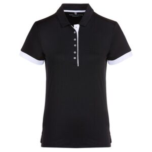 Valiente Funktions Halbarm Polo schwarz