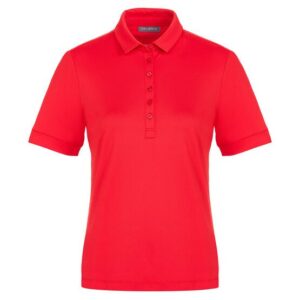 Valiente Funktions Pique Halbarm Polo rot