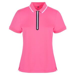 Valiente Funktions Pique Halbarm Polo pink