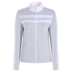 Valiente Colourblock Power- Stretch Jacke hellgrau