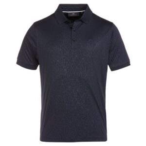 Daniel Springs Superlight Embossed Halbarm Polo schwarz