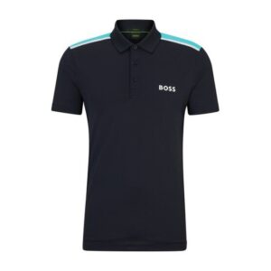 BOSS Paddytech Halbarm Polo dunkelblau