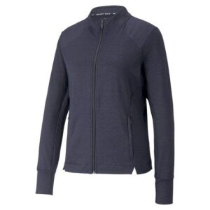 Puma Cloudspun Heather Full Zip Stretch Jacke navy