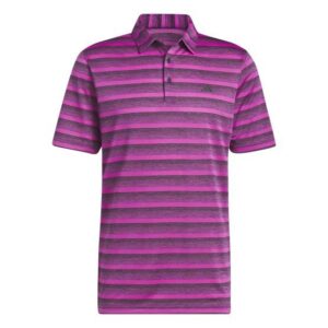 Adidas TWO COLOR STRIPE Halbarm Polo pink